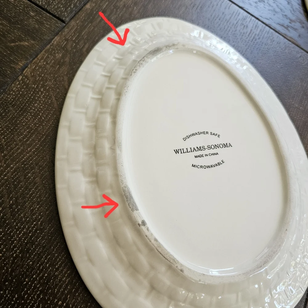 Williams Sonoma Easter Bunny Egg Shaped Plates Ramekins bowls set of 8